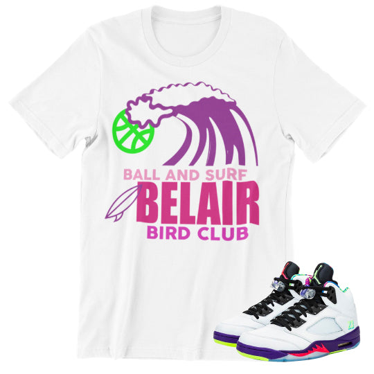 Bel Air Jordan sneaker shirts to match
