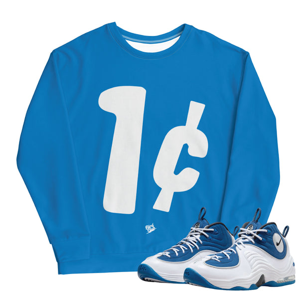 Air penny 2 atlantic blue matching clothing