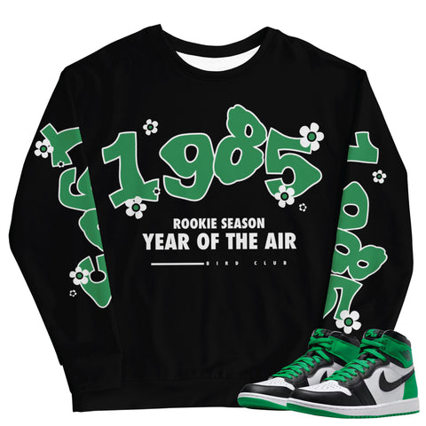 Retro Jordan Lucky Green matching Sweatshirt