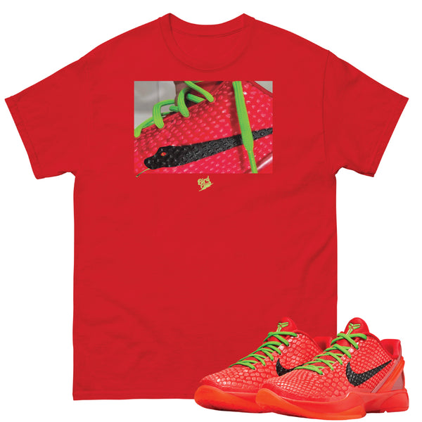 Reverse Grinch Kobe 6 Sneaker Shirts to match