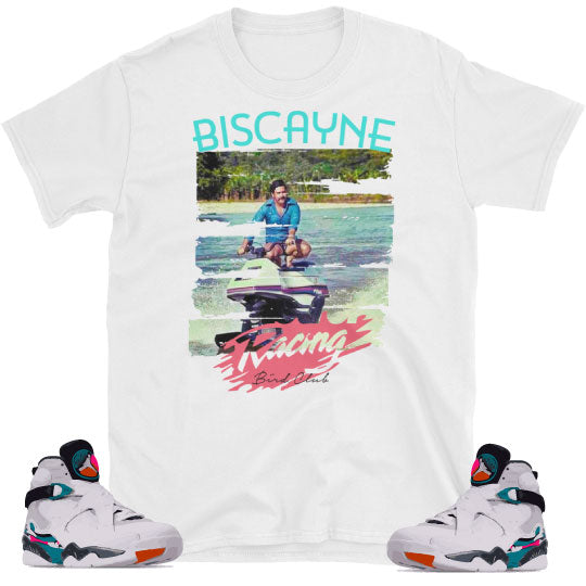 Air Jordan 8 South Beach shirt to match