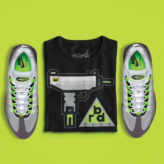 Matching Air Max 95 neon shirts