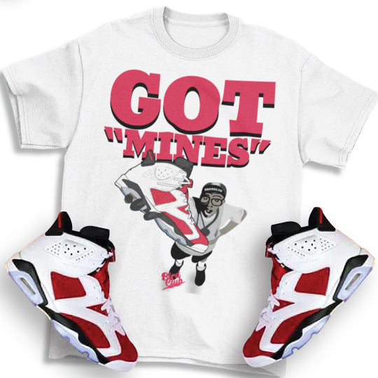 Retro 6 Carmine shirt to match Jordans