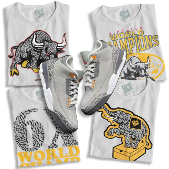 Air Jordan 3 Cool Grey And Apparel To Match Them Sneaker Tees To Match Air Jordan Sneakers