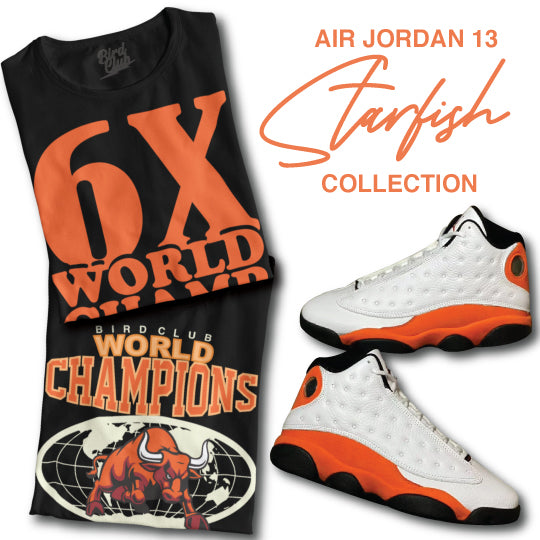 Air Jordan 13 starfish shirts to match