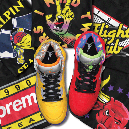 Retro 5 "What the" sneaker shirts