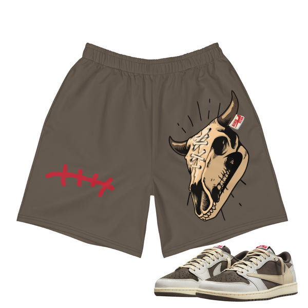 Reverse Mocha Jordan 1 Low matching shorts