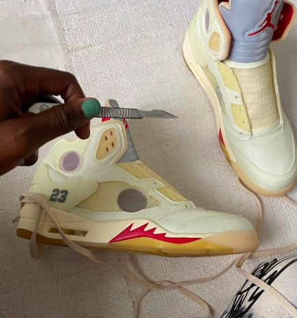 Air Jordan 5 Off White Sail