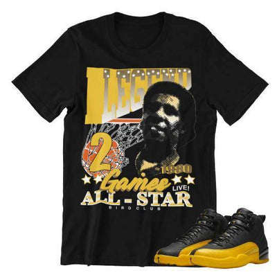 black and yellow shirt for jordan 12