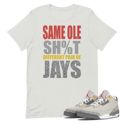 cool grey jordan 3 shirt