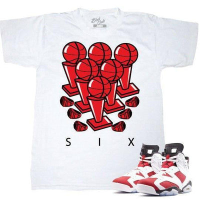 retro 6 carmine shirt