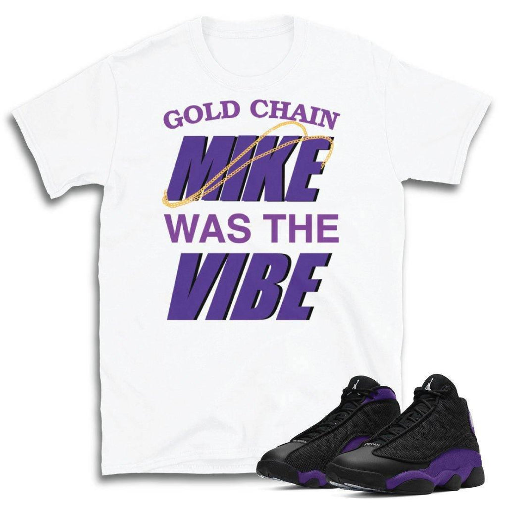 jordan 13 court purple shirt