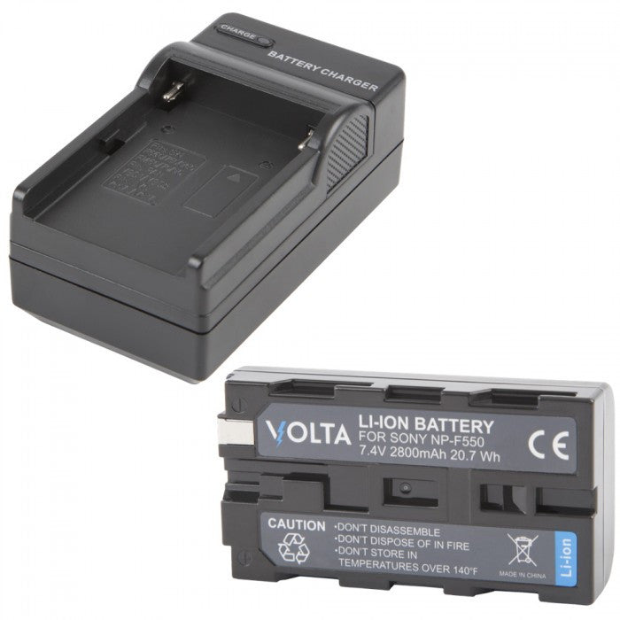 Volta Np F550 Li Ion Battery And Charger Kit Jzs Camera