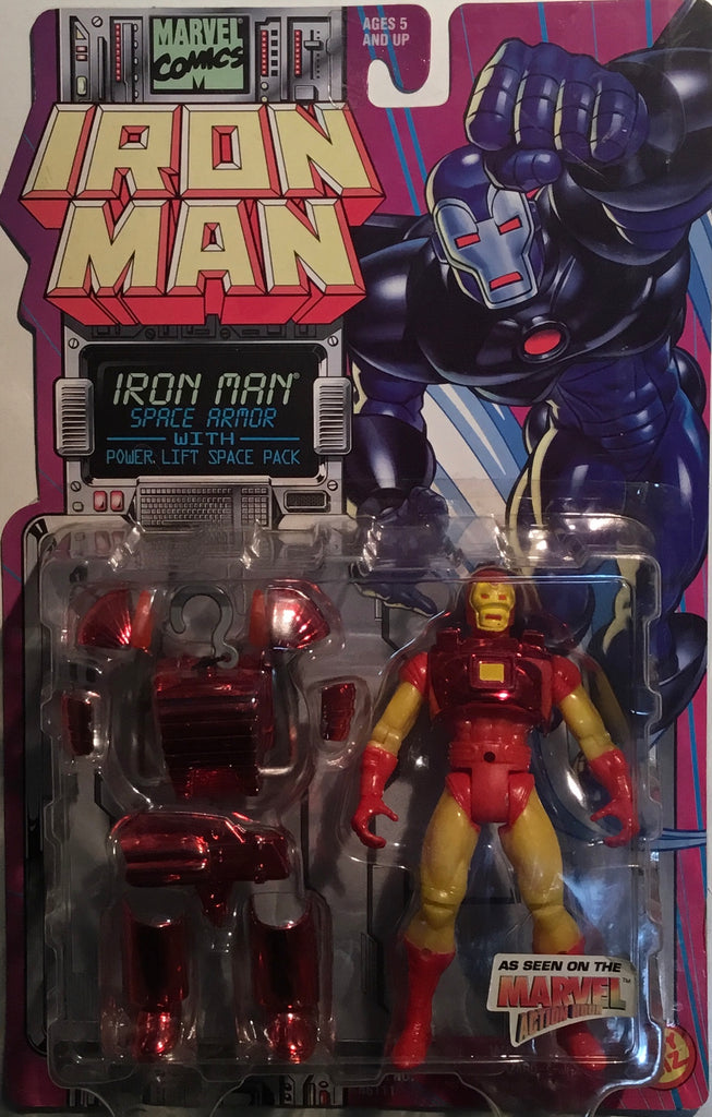 IRON MAN SPACE ARMOR ACTION FIGURE 1995 TOY BIZ – Comics 'R' Us