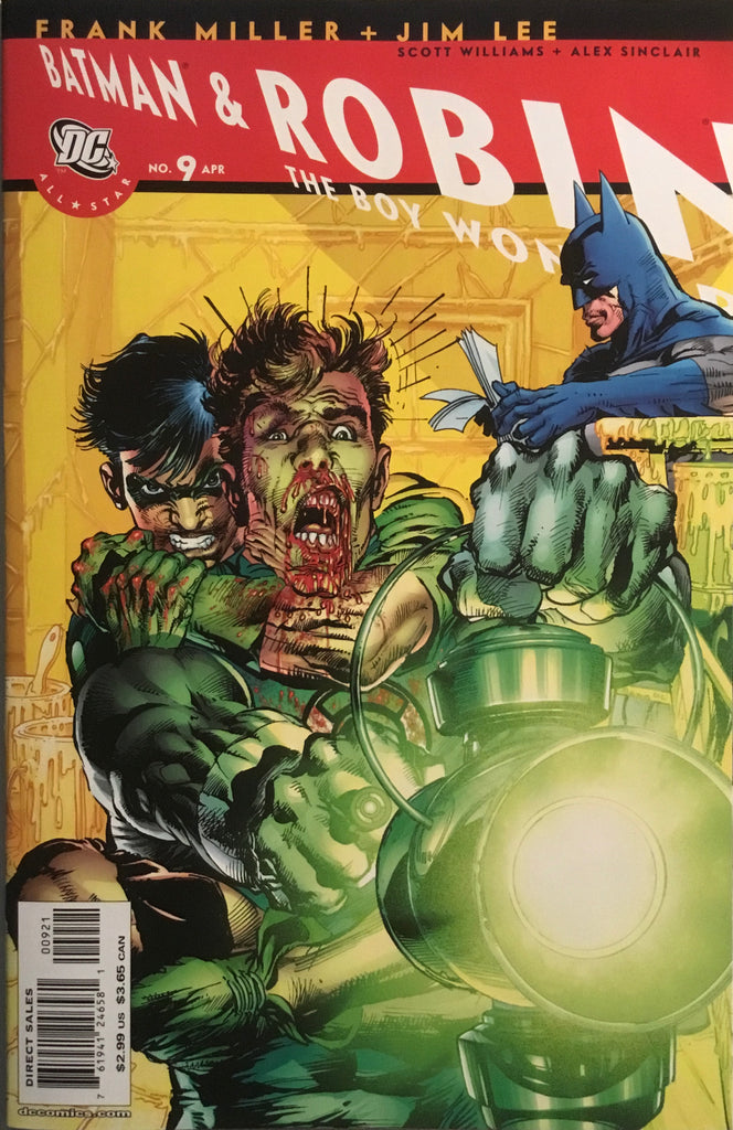 ALL STAR BATMAN AND ROBIN # 9 MILLER GREEN LANTERN 1:10 VARIANT COVER –  Comics 'R' Us