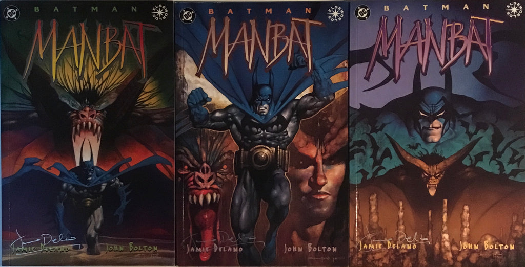 BATMAN MANBAT SIGNED SET # 1 - 3 – Comics 'R' Us
