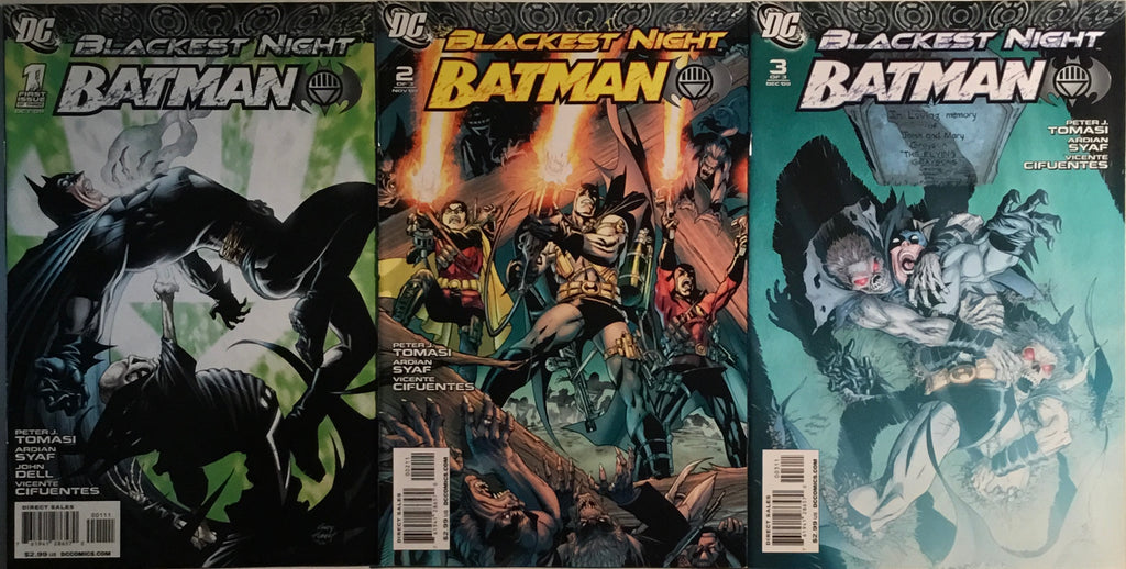 BLACKEST NIGHT : BATMAN #1-3 SET – Comics 'R' Us