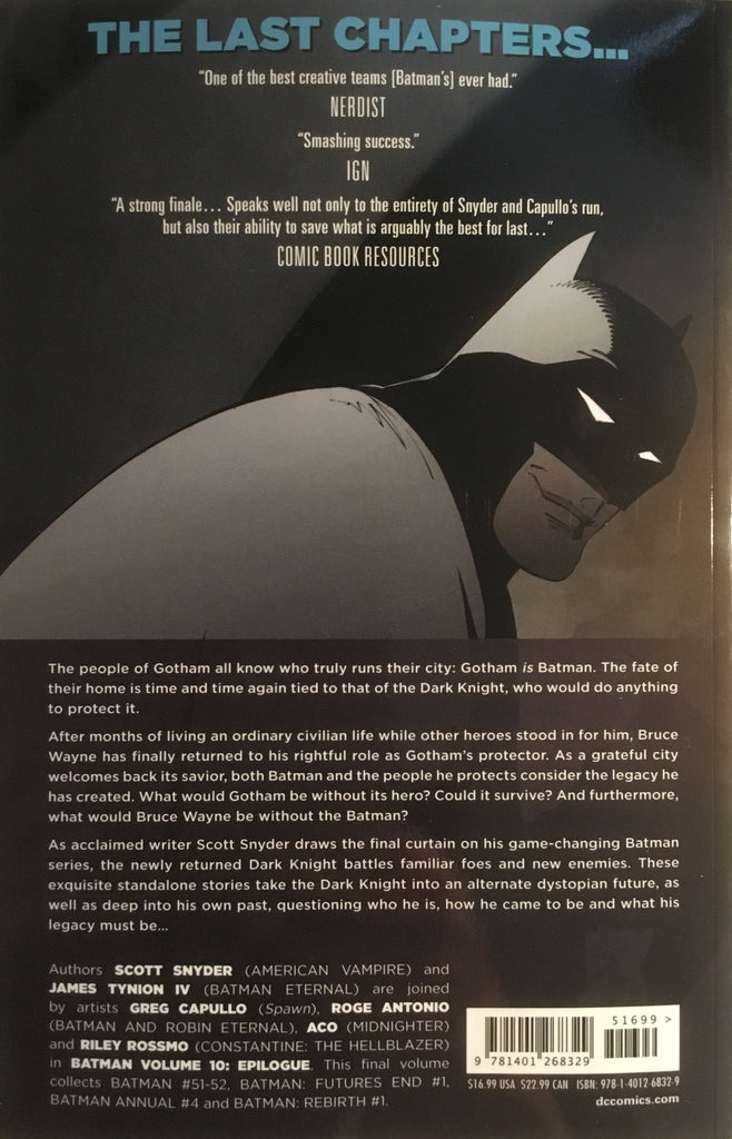 BATMAN (NEW 52) VOL 10 EPILOGUE GRAPHIC NOVEL – Comics 'R' Us