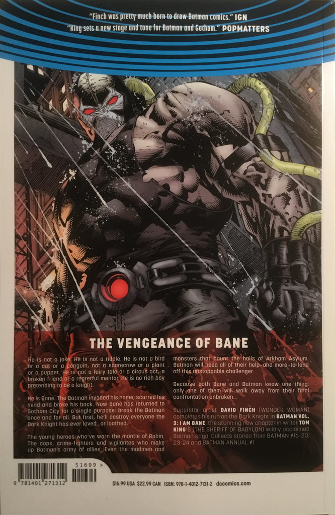 BATMAN (REBIRTH) VOL 03 I AM BANE GRAPHIC NOVEL – Comics 'R' Us