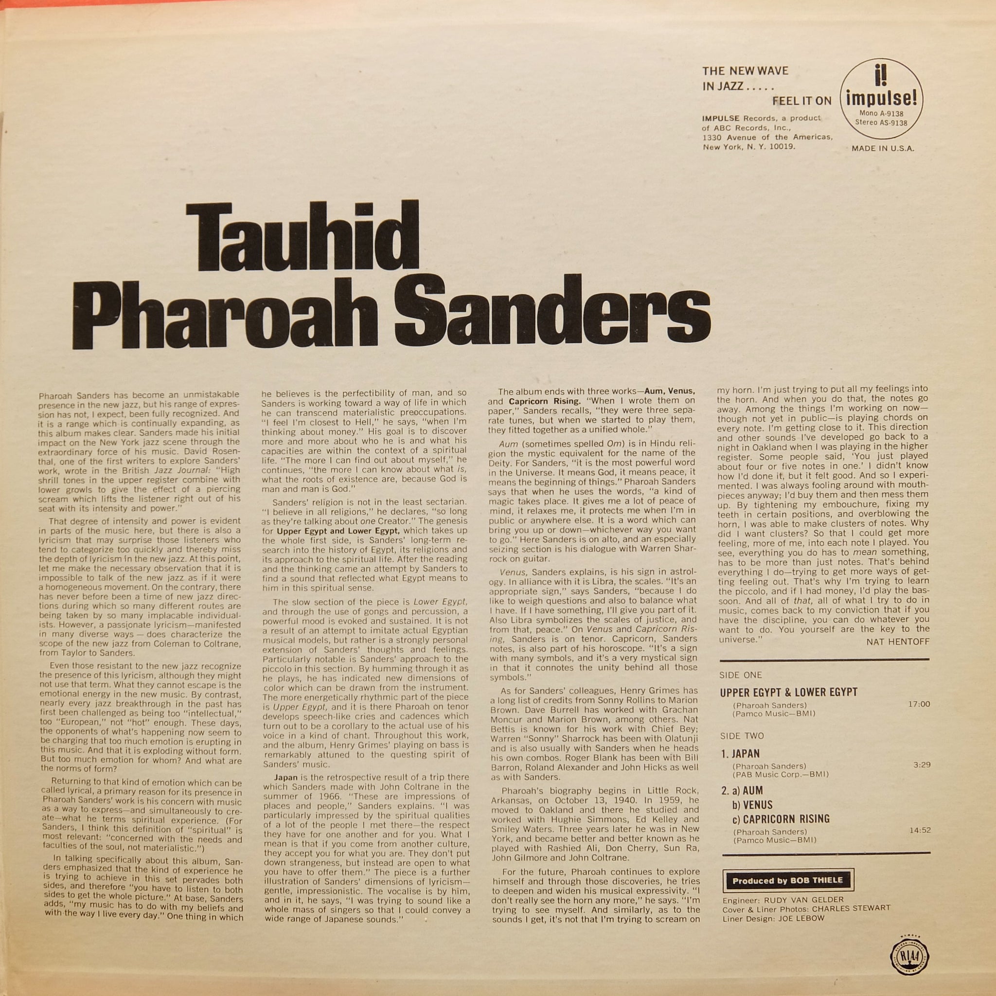 PHAROAH SANDERS 