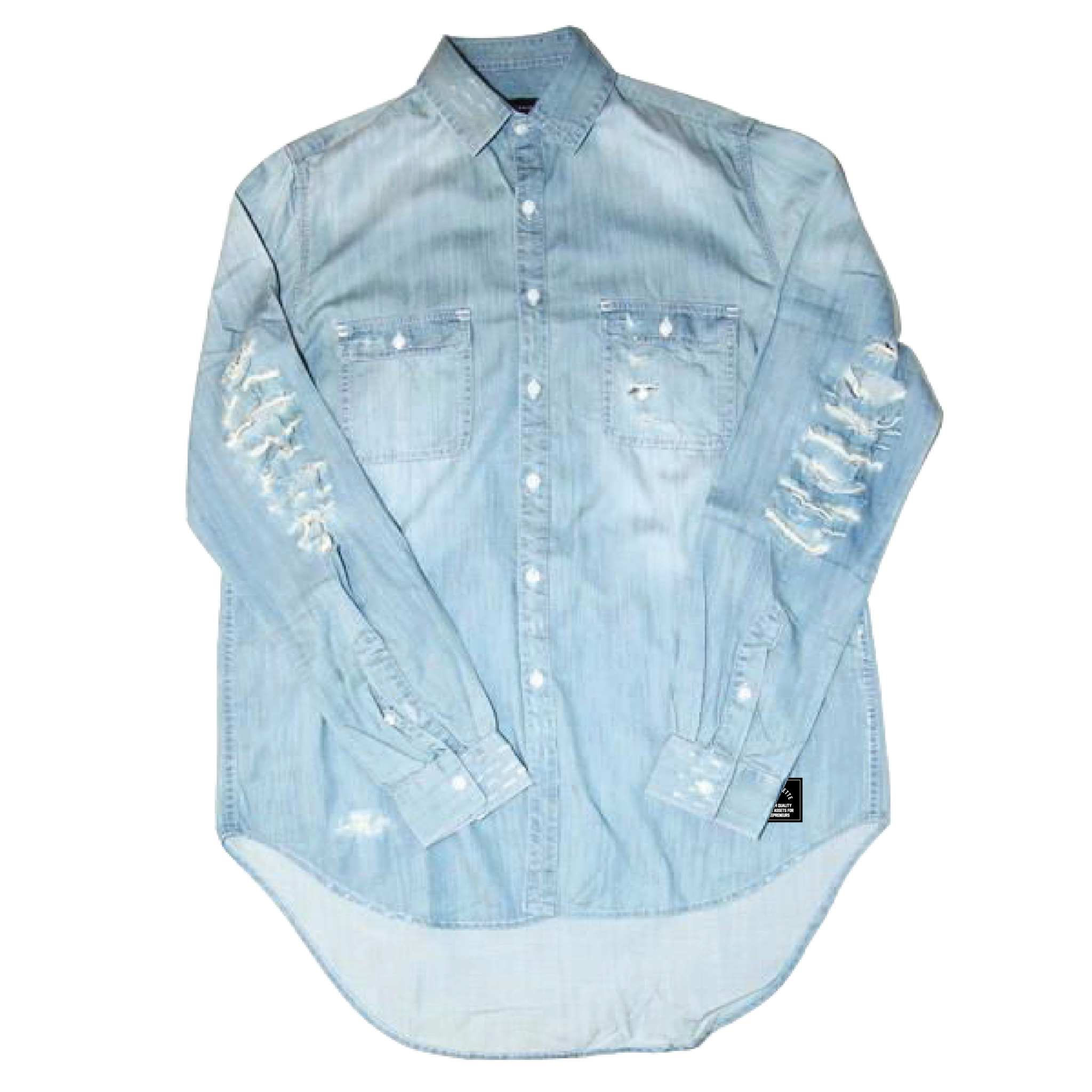 mens denim button down shirt