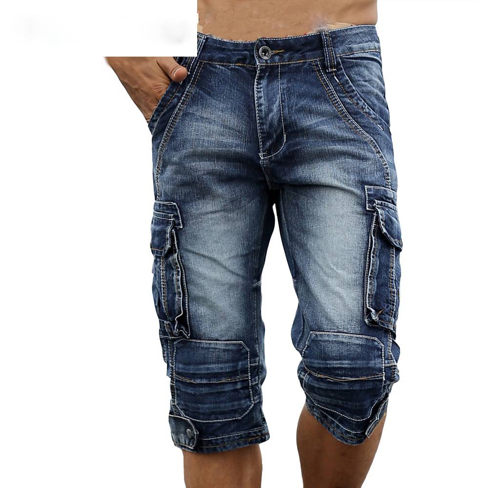 Side Pockets Washed Denim Straight Casual Style Men Jeans – FanFreakz