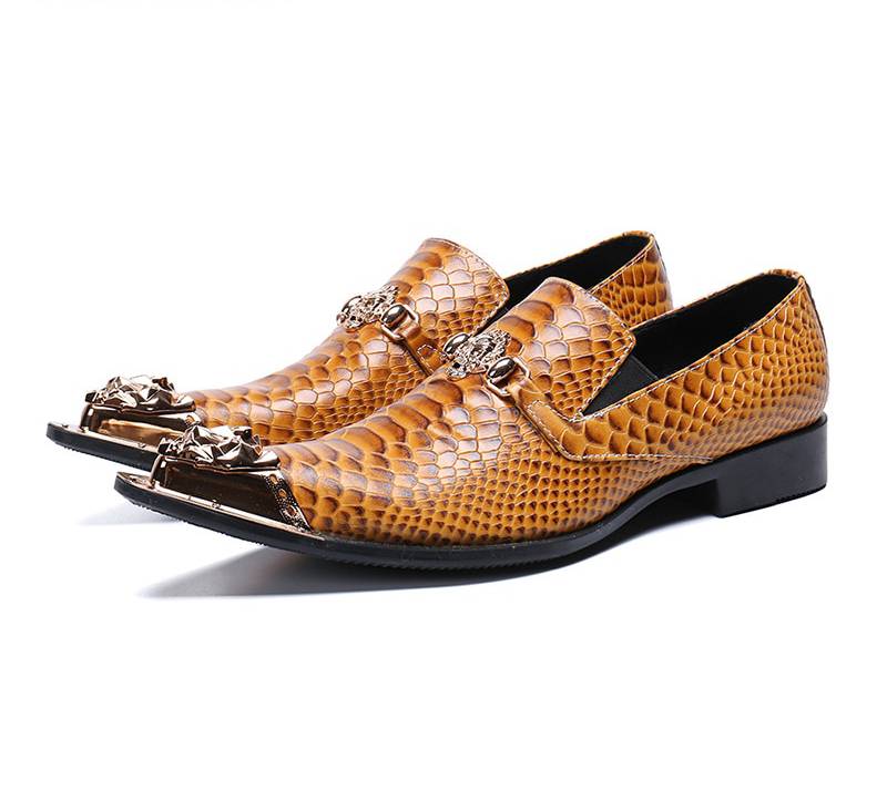 Italian Style Pointed Toe Animal Skin 