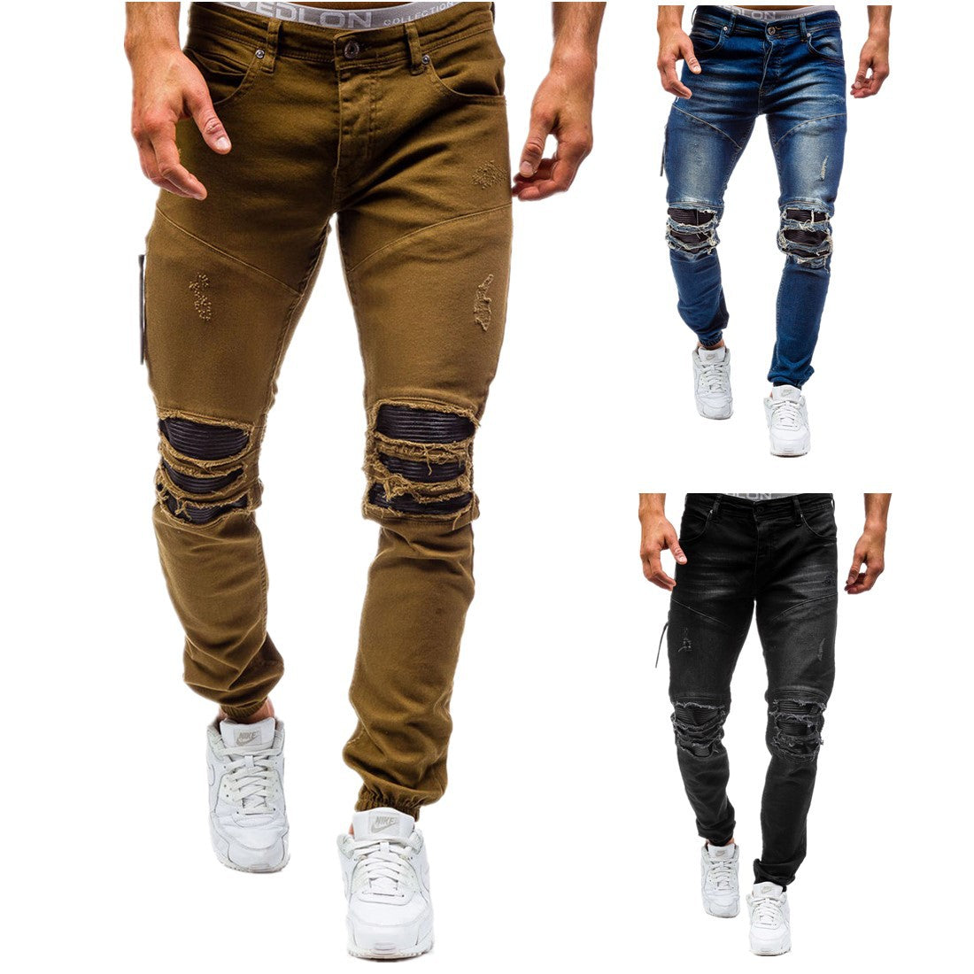 ripped knee joggers