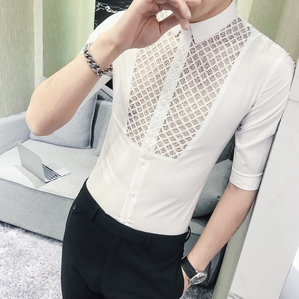 mens lace suit