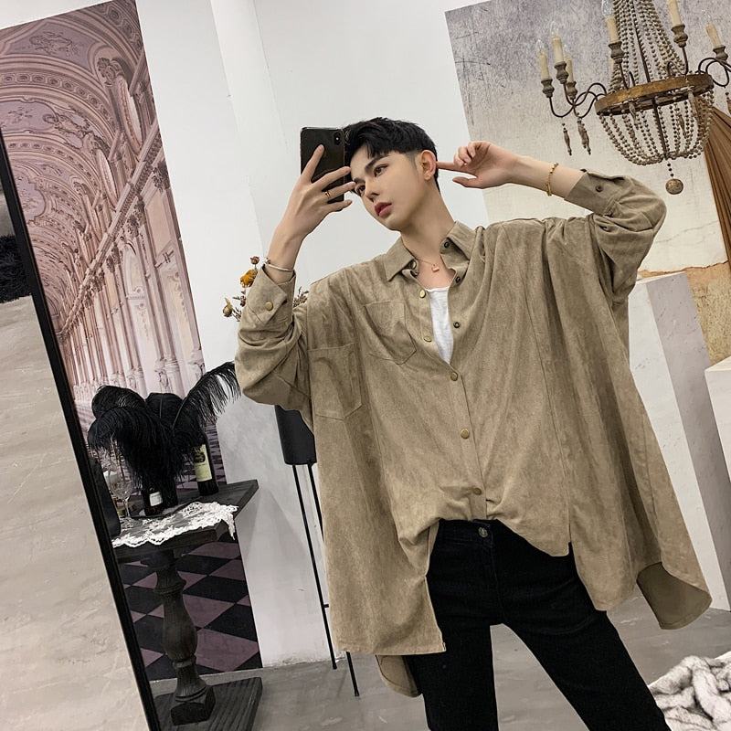 oversized men's shirt outfits