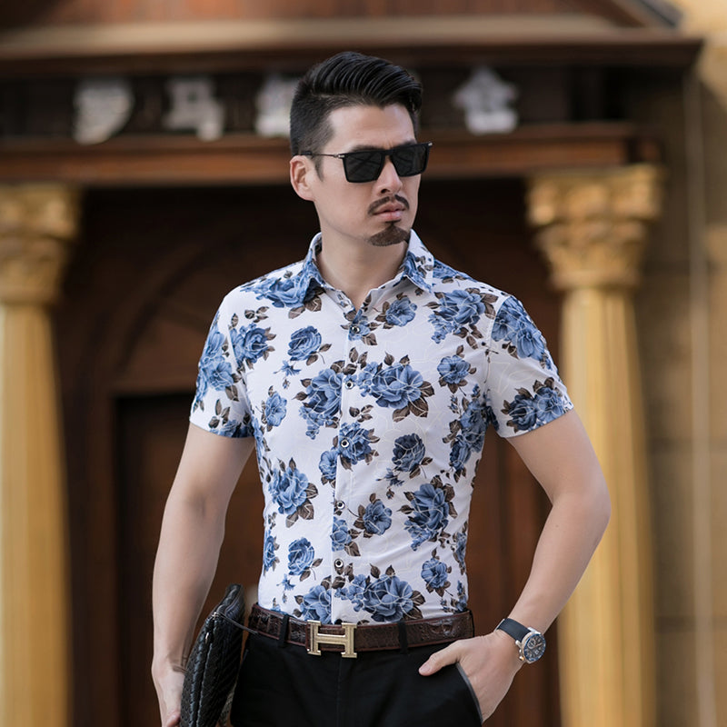 Floral Print Summer Short Sleeve Style 