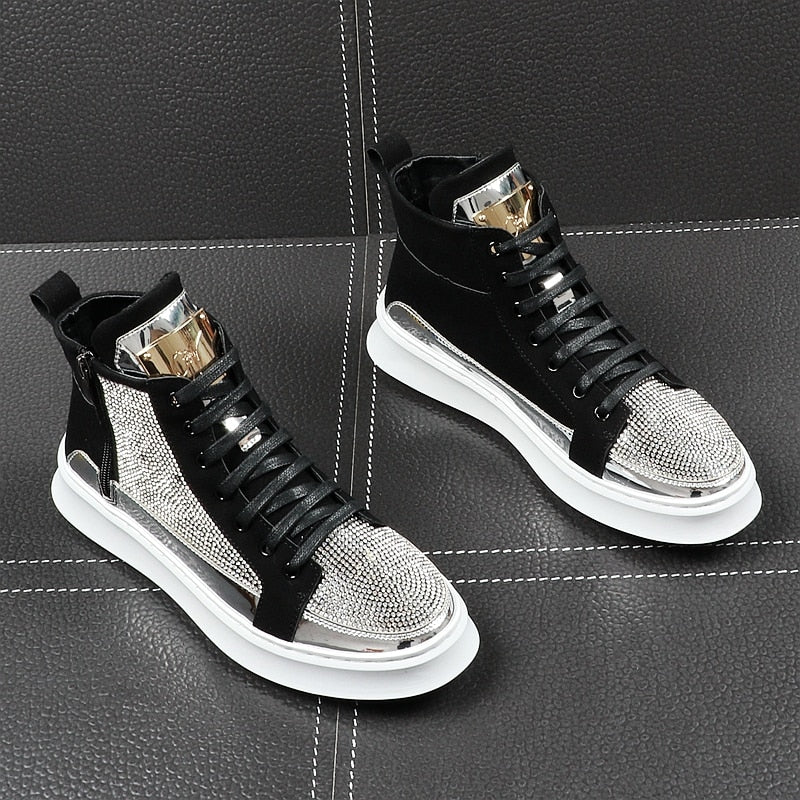 bling high top sneakers