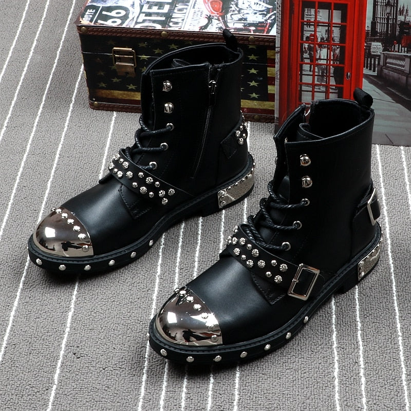 steel toe punk boots