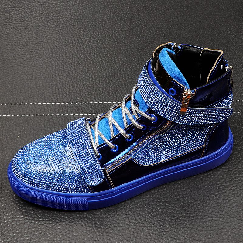 rhinestone high top sneakers