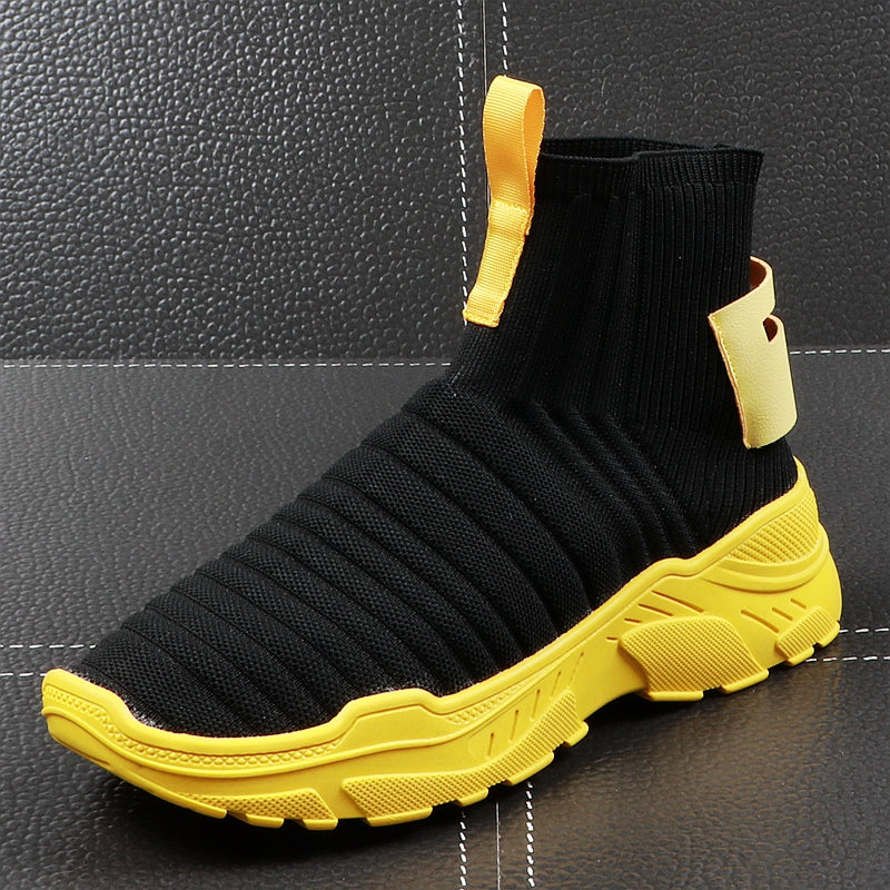 slip on high top sneakers mens