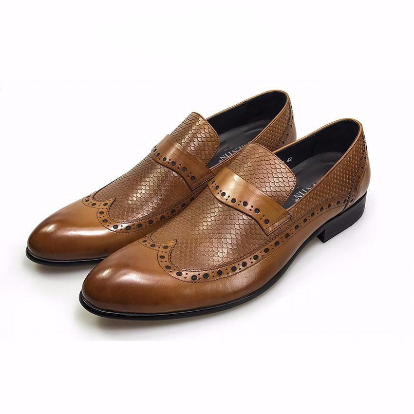 Wingtip Brogue Style Men Loafers Shoes – FanFreakz