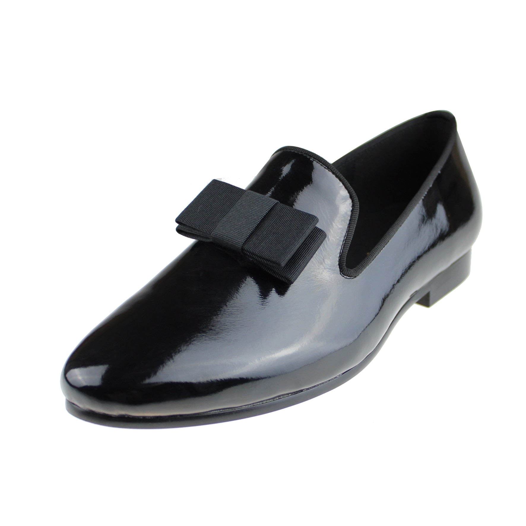 black patent mens loafers