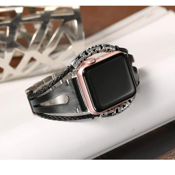 Gothic Victorian Style Apple Watch Leather Bands
