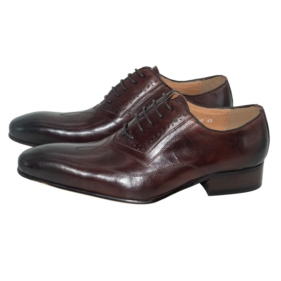 maroon colour formal shoes