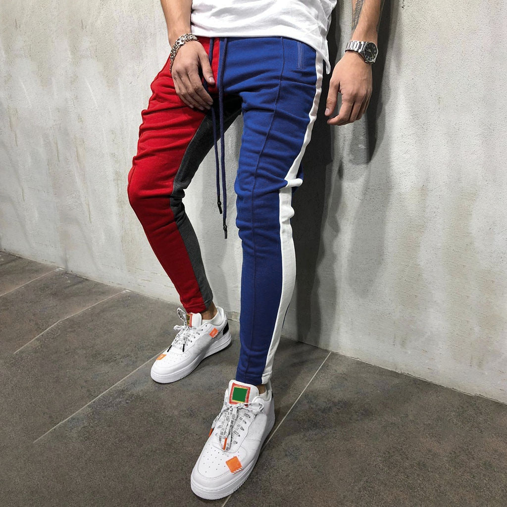 slim straight sweatpants mens