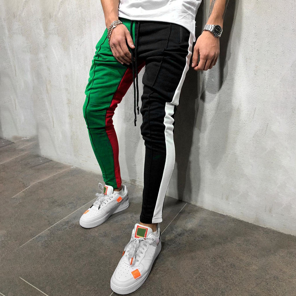 striped sweatpants mens