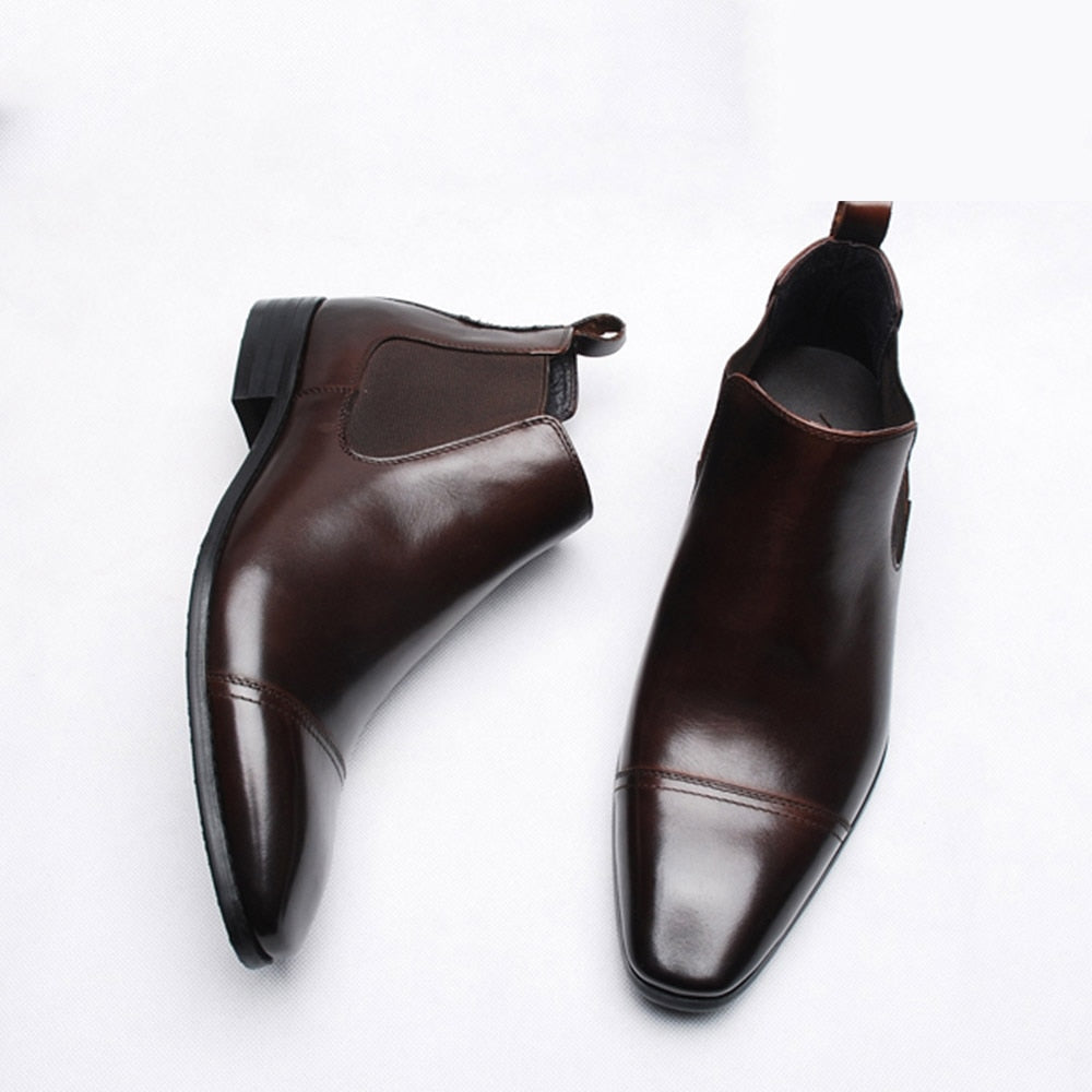 mens cap toe chelsea boots