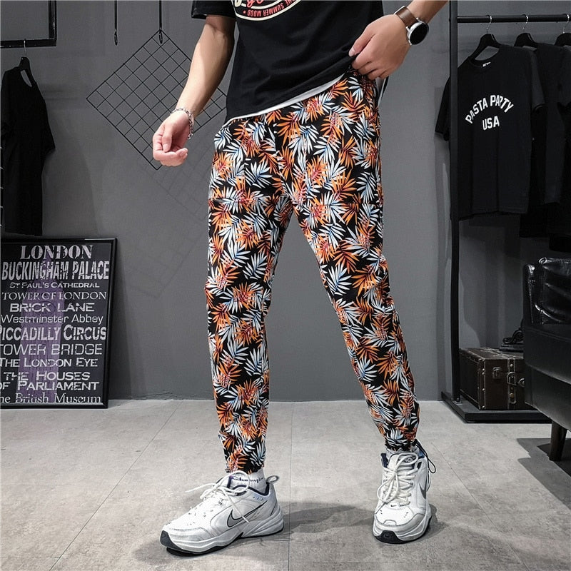 flower jogger pants