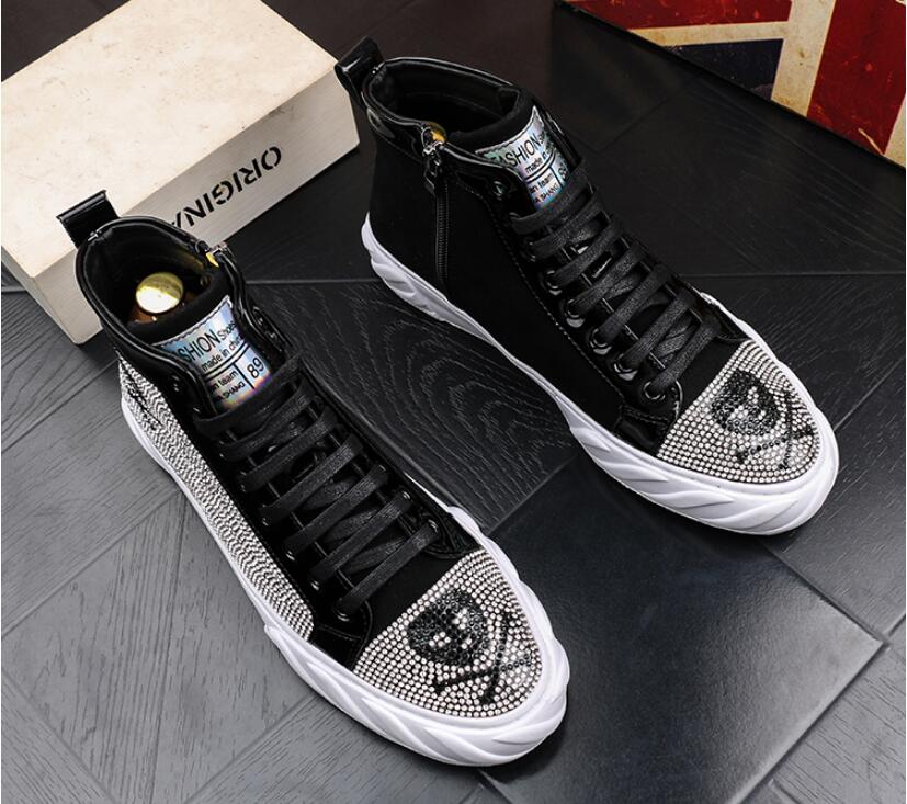 rhinestone high top sneakers