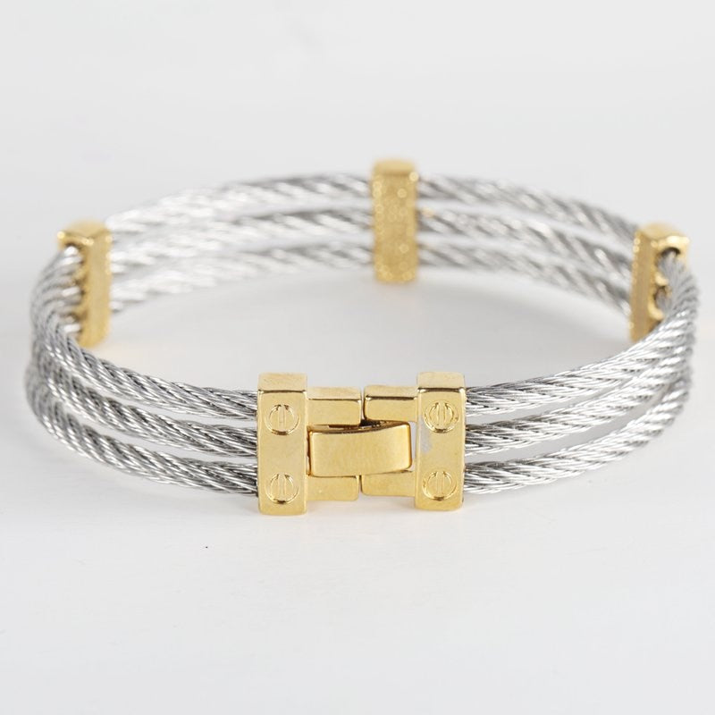 Unique Braided Stainless Steel Unisex Bracelet