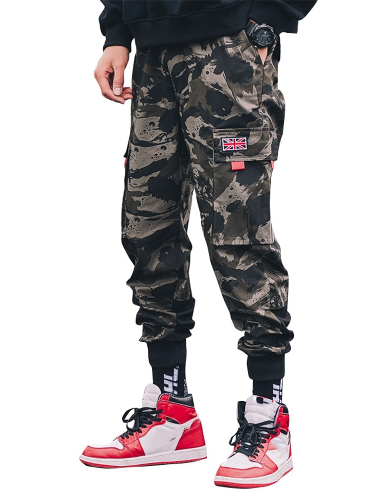 GUOYUXIAO Camouflage Cargo Pants Joggers Militar Men Trousers Hip Hop Army  Camo Man Cotton Sweatpants Camouflage M : : Clothing, Shoes &  Accessories