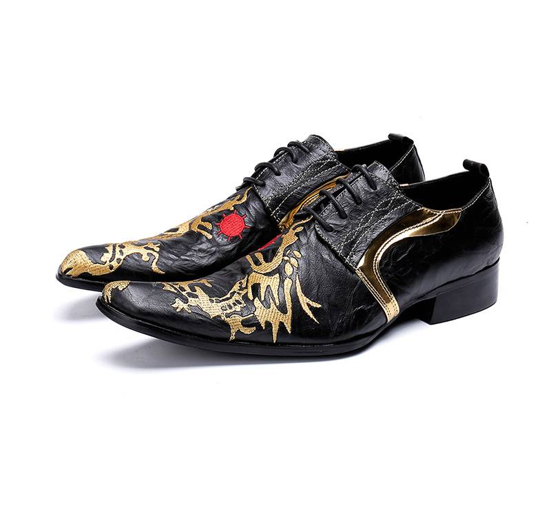 fancy black dress shoes mens