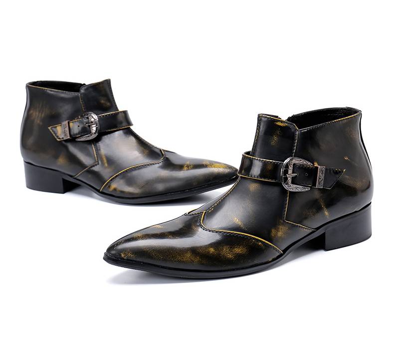 mens western style ankle boots