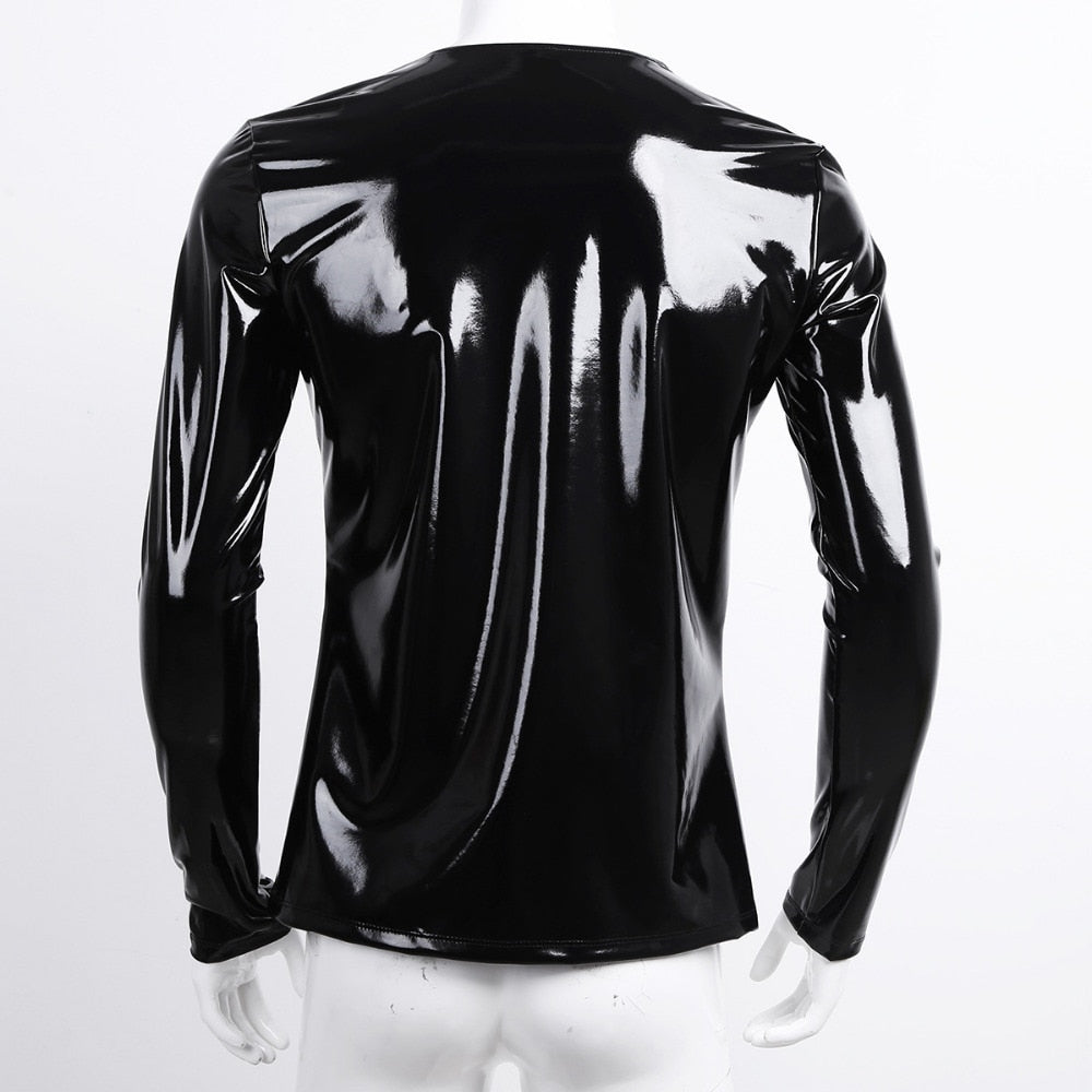 Glossy Pullover Black T-Shirt – FanFreakz