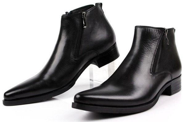Side Zip Italian Style Elegant Gentleman Men Boot – FanFreakz